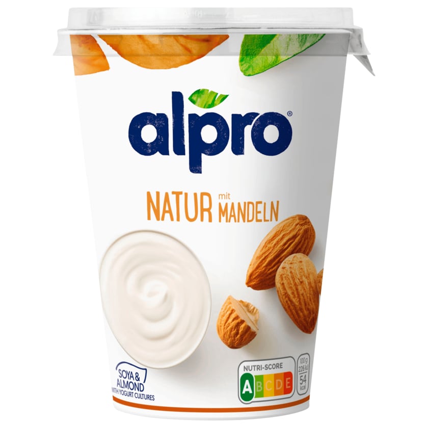 Alpro Soja-Joghurtalternativen Natur mit Mandeln vegan 500g